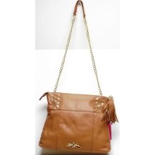 $248 Betsey Johnson Light Bright Tan Cross Body Tote