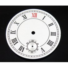 38.9mm White Dial Numberals Dial Fit Eta 6498 Or Seagull Movement 007