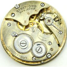4u2fix Vintage Stratford Langendorf 11 1/2l 6 Jewel Of Pocket Watch Movement
