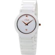 71106 Ceramic Band Two Hands Date Calendar Display Ladies Women Watches Luxury