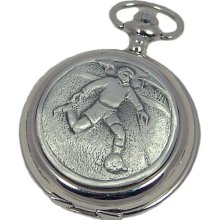 A E Williams 4836Sk Football Mens Mechanical Pocket Watch With Chain