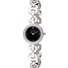 Accurist Ladies Sterling Silver Swarovski Crystal Set Bracelet Watch Rrp Â£225.00