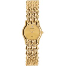 Accutron By Bulova 27d05 Gold Tone Diamond Swiss Collection Women's Watch