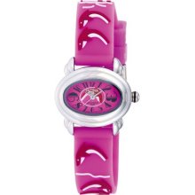 Activa Watches Juniors Dolphin Design Watch in Dark Pink