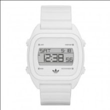 Adidas Adh2727 Unisex White Rubber Plastic Case Resin Watch