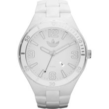 Adidas Unisex Melbourne ADH2688 White Plastic Quartz Watch with White Dial