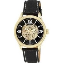Akribos XXIV Men's AK494YG Skeleton Automatic Strap Watch ...