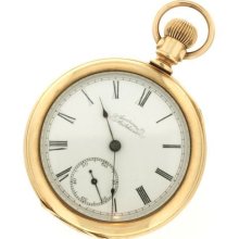 American Waltham Open Face Gold-filled Pocket Watch