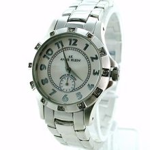 Anne Klein Stainless Steel Bracelet Mother Of Pearl Dial Subdial 7723mpsv