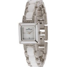 Anne Klein Women's White Ceramic/silver Bracelet Watch 9413wtsv