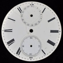 Antique Calendar Date Pocket Watch Dial Swiss 20 Ligne 1 13/16