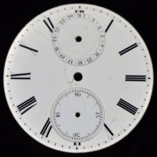 Antique Calendar Date Pocket Watch Dial Swiss 20 Ligne 1 13/16