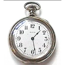 Antique Elgin Silveroid Vintage Pocket Watch