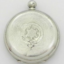 Antique Sterling Silver Verge Fusse Pocket Watch Case 84f