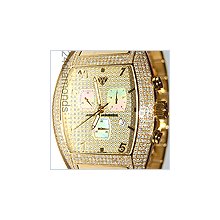 Aqua Master Tonneau 3.50 ct Diamond Men's Watch 0350B