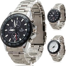 Assorted Colors Men's Classic Alloy Analog Quartz Wrist Watch
