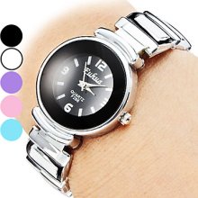 Assorted Colors Women's Bracelet Style Alloy Analog Quartz Watch