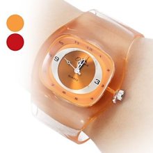 Assorted Colors Women's Plastic Analog Quartz Bracelet Watch