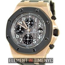 Audemars Piguet Royal Oak Offshore 18k Rose Gold Rubber Clad