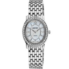 August Steiner As8043ss Women Bracelet Mother Of Pearl Dial Watch