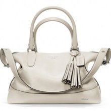 Auth Coach Legacy Leather Molly Satchel Handbag Bag 21132 White Msrp $348