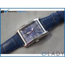 Auth Ritmo Mvndo A021l Automatic Gran Data Blue Wristwatch 66 (bhbcr222)