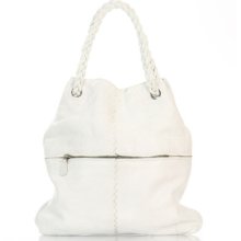 Authentic Bottega Veneta Small White Julie Hobo Bag Purse