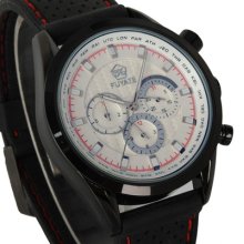 Automatic Mechanical Silicone Soft Band Numberless Date Day Men Wrist Watch +box