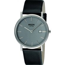B3547-01 Boccia Mens Titanium Grey Dial Watch