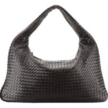 Baginc La Scalla Woven Hobo Brown