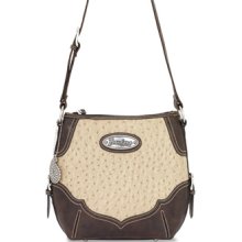 Bandana Laredo Zip-Top Shoulder Bag - Cream