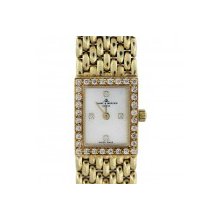 Baume and Mercier Mother of Pearl Diamond Dial 14K Gold Watch