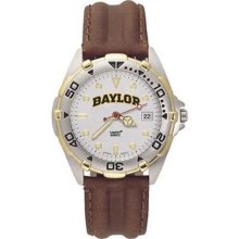 Baylor University Bears BU All Star Mens Leather Strap Watch