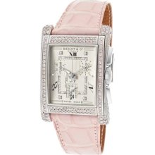 Bedat & Co. Watches Women's No. 7 Chronograph Pink Diamond Silver Dial