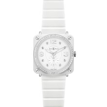 Bell and Ross Aviation Unisex Quartz Watch BRS-WHT-CERT-PHT