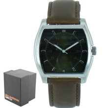 Ben Sherman Gents Unisex Watch Black Dial Brown Leather Strap Bs043