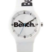 Bench Unisex White Dial White Strap Watch Bc0386wha