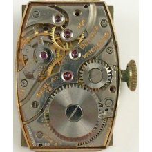 Benrus Ac18 Mechanical - Complete Running Movement - Sold 4 Parts / Repair