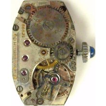 Benrus Complete Running Wristwatch Movement - Spare Parts / Repair