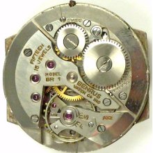 Benrus Model Br1 Mechanical - Complete Running Movement - Sold 4 Parts/repair