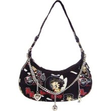 Betty Boop Soft Hobo Charm Bag - Biker Range