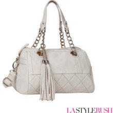 Big Buddha Zoe Satchel Purse in Cream