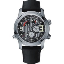 Blancpain L-Evolution GMT Alarm Steel Watch 8841-1134-53B