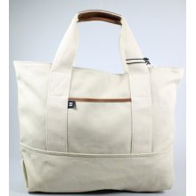 Block Headwear Tan Leather Large Tote $88