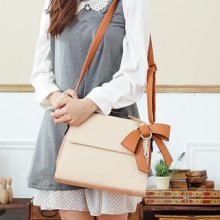 Bow-Accent Satchel