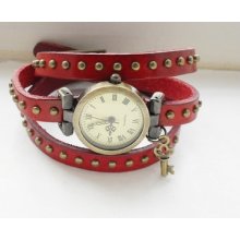 Braclet Wrist watch for women real leather