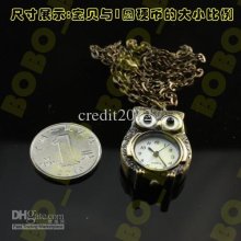 Brand New.. Vintage Style Bronze Owl Pendant Design Long Chain Woman