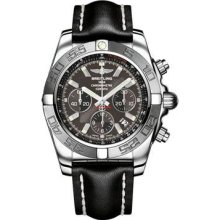 Breitling Chronomat B01 Stainless Steel Satin Bezel AB011011/M524-leather-black-tang