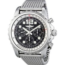 Breitling Chronospace Auto Black Stainless Steel Automatic Mens W ...