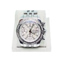Breitling Windrider Chronomat Evolution A13356 MOP Diamond Dial Watch